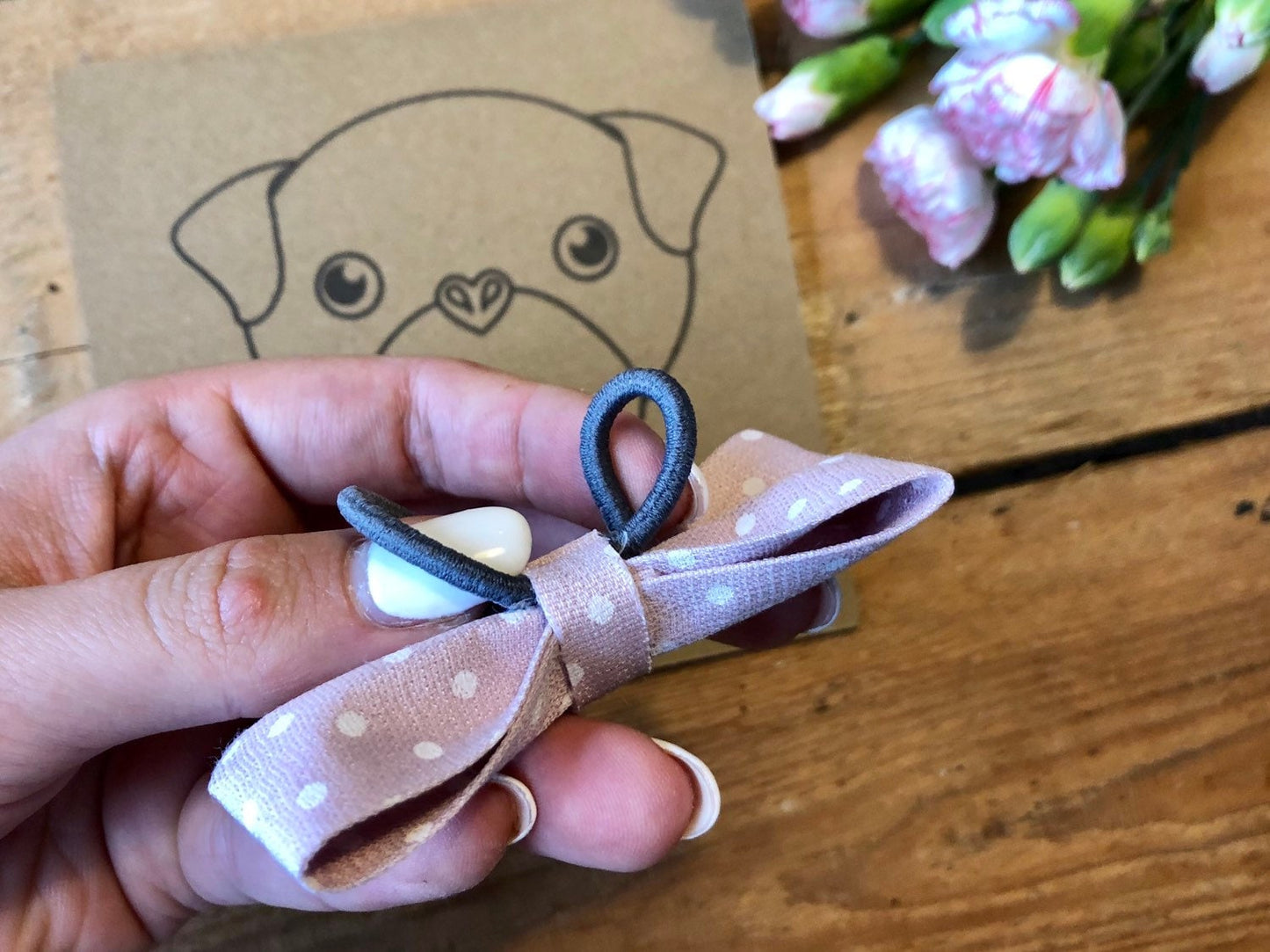 Gepunktete Hundefliege | Schleife für Hundehalsband