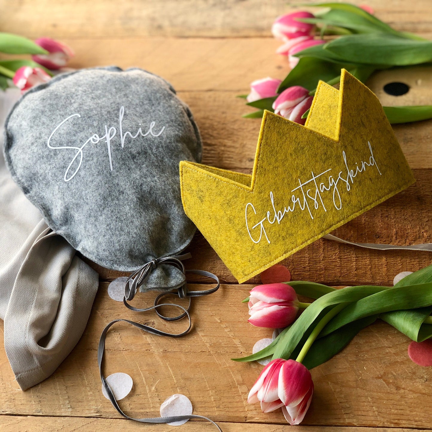 Geschenk zur Geburt | Ballonkissen | Willkommen Little One | Geburtsgeschenk