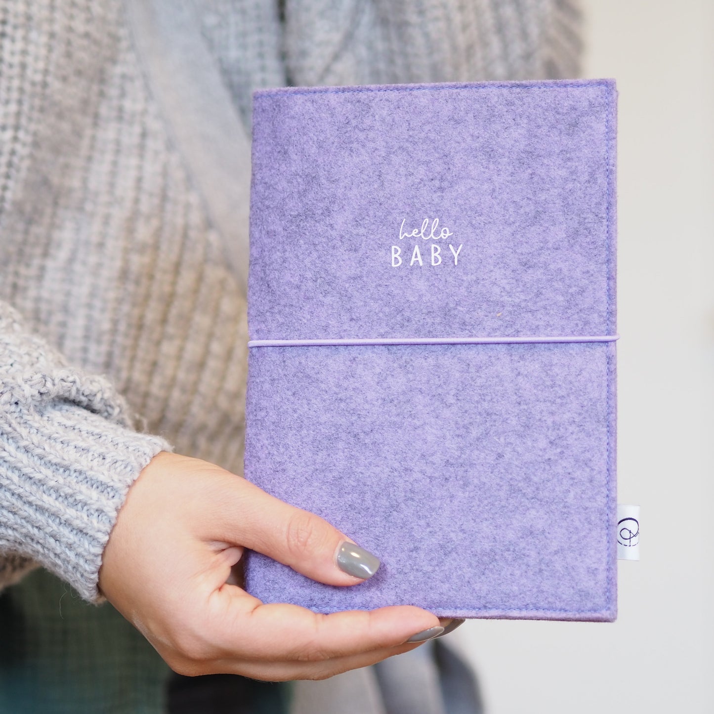 Mutterpasshülle aus Filz | hallo Baby | Mutterpassumschlag | Geschenk für werdende Mütter