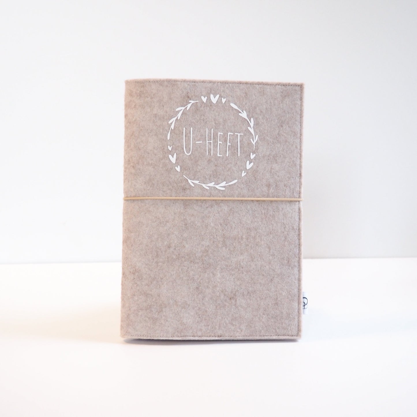 U-Heft-Hülle | Beige | personalisierbar | Wunderschönes Geschenk zur Geburt