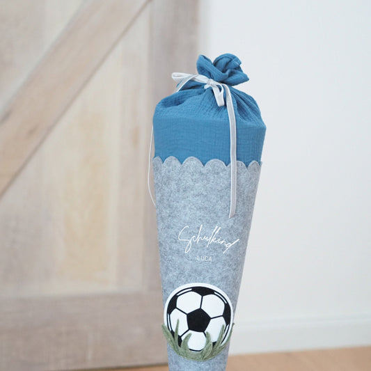 Personalisierte Schultüte | Fußball | Für den ersten Schultag