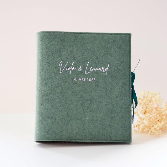 Personalisierbares Stammbuch Hochzeit | Perfekt für DIN A5