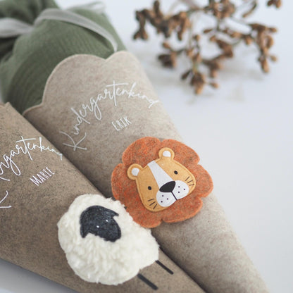 Kita-Tüte "Schäfchen" | Mini Schultüte aus Filz