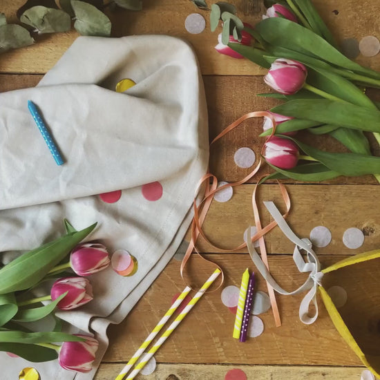 Personalisierte Geburtstagskrone aus Filz | Blumenwiese