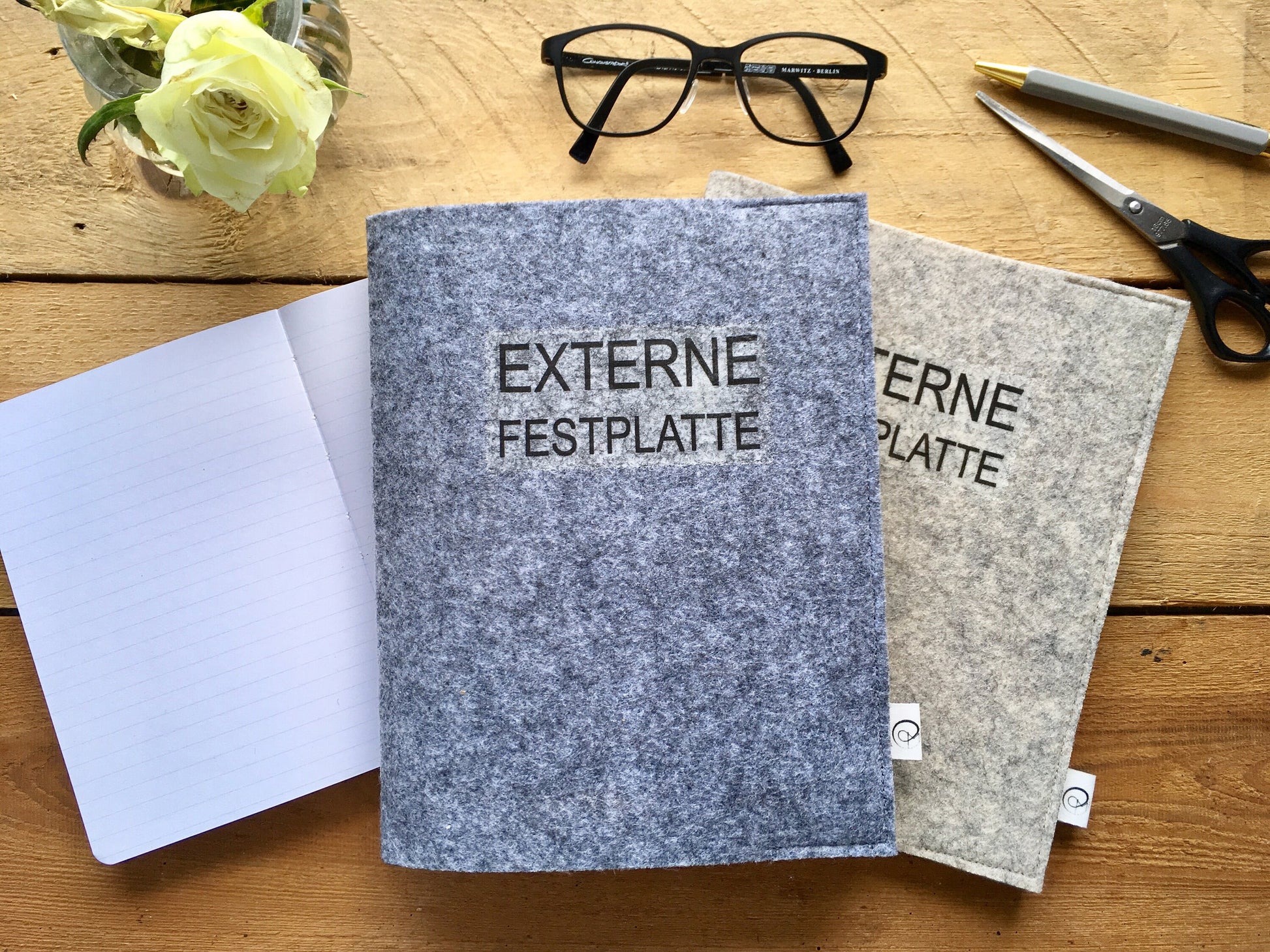 Notizbuch - Externe Festplatte