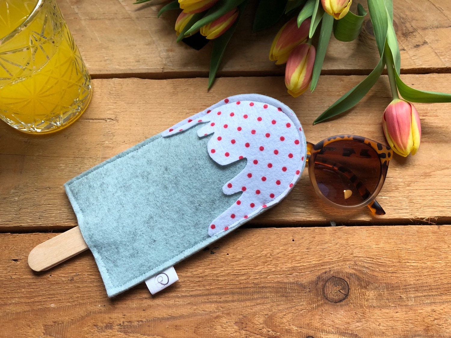 Brillenetui am Stiel | Sonnenbrillen Etui | Etui aus Filz