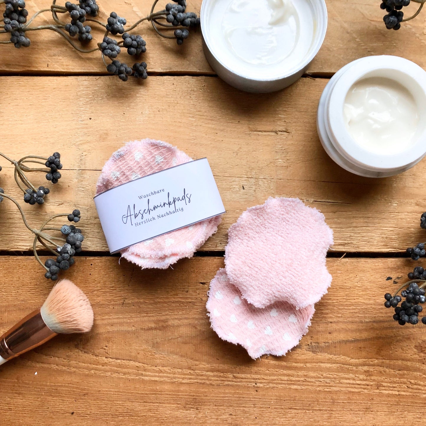 Nachhaltige Abschminkpads | 7 waschbare Make-up-Entfernerpads | Wiederverwendbar