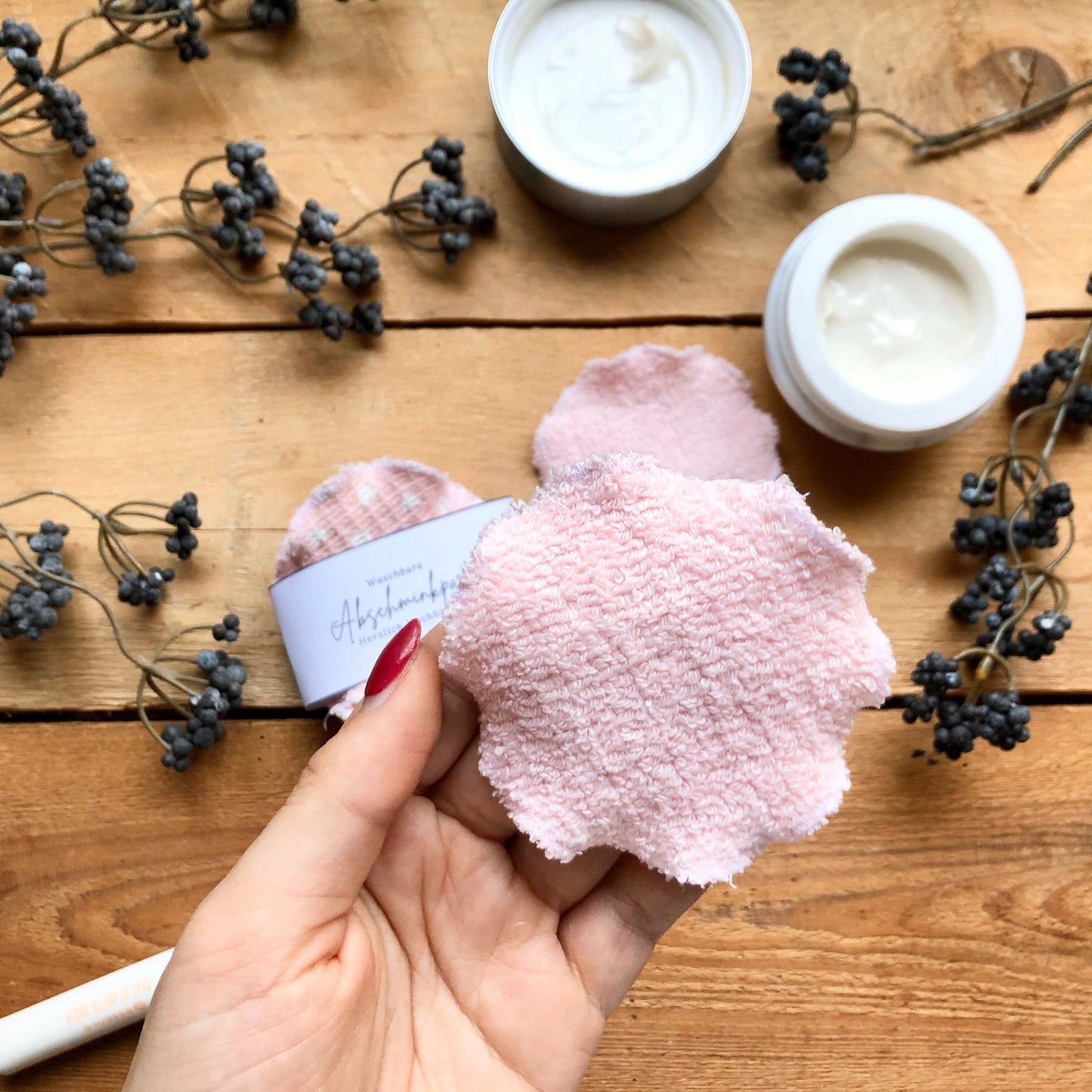 Nachhaltige Abschminkpads | 7 waschbare Make-up-Entfernerpads | Wiederverwendbar