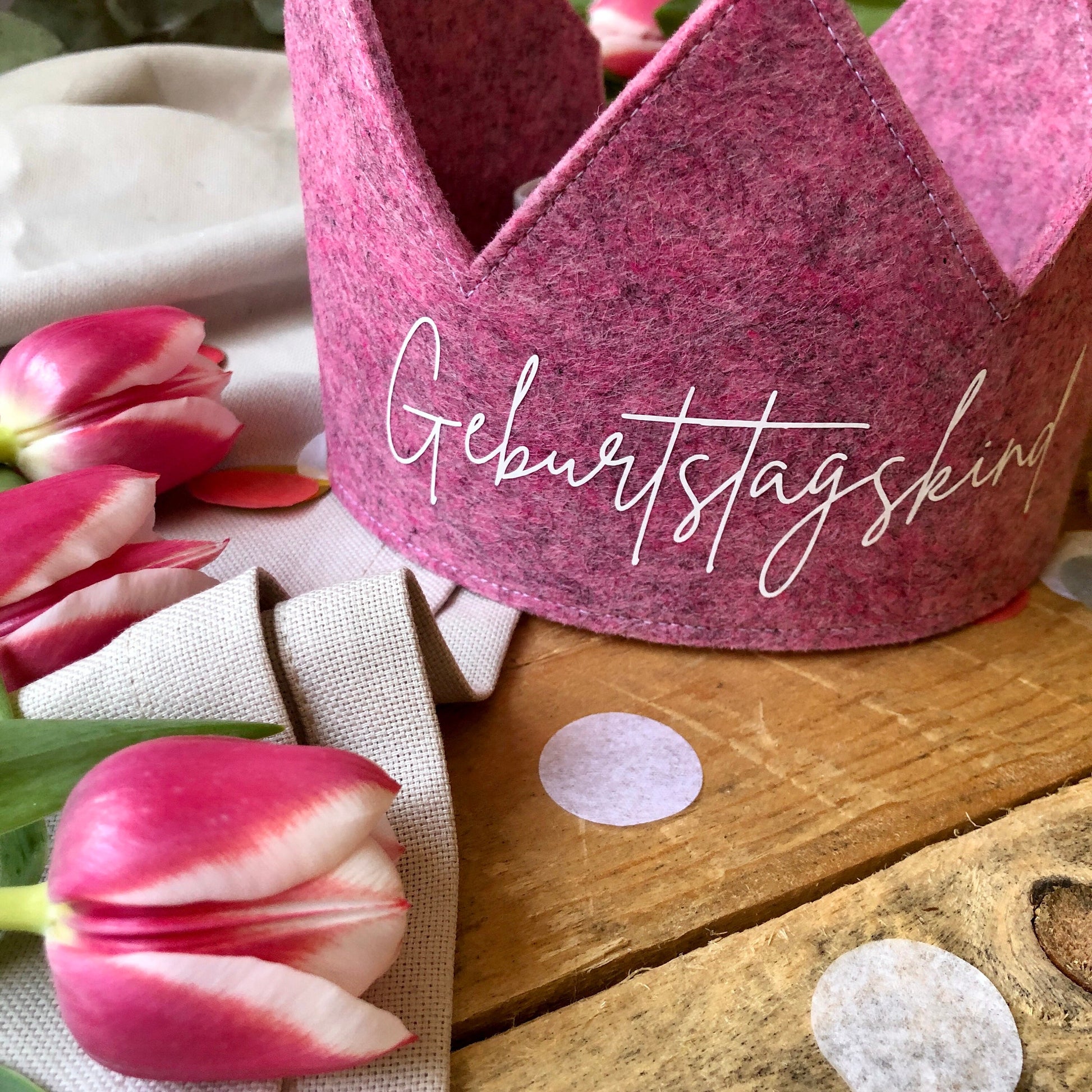 Geburtstagskrone | Geburtstagskind | Beeriges Pink