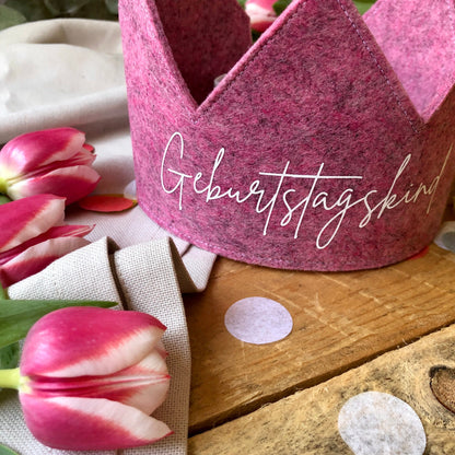 Geburtstagskrone | Geburtstagskind | Beeriges Pink