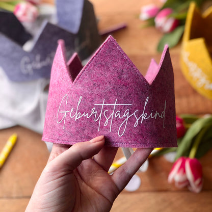 Geburtstagskrone | Geburtstagskind | Beeriges Pink