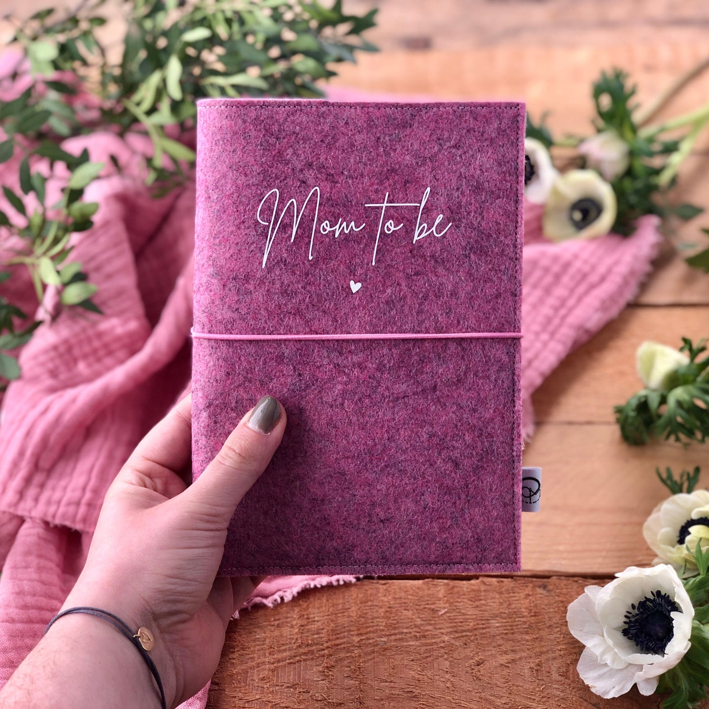 Mutterpasshülle aus Filz | Mom to be | Mutterpassumschlag | Geschenk für werdende Mütter