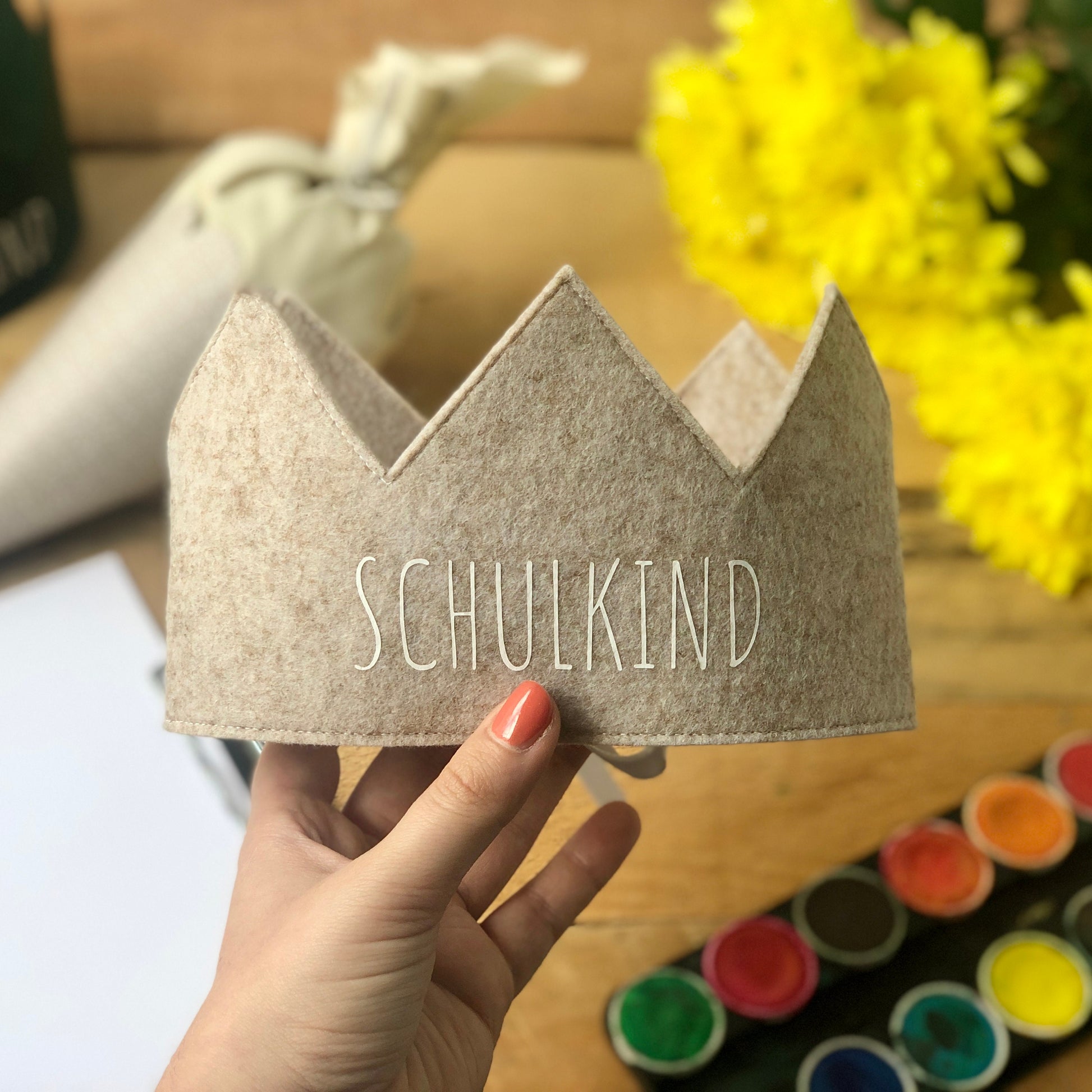Krone Schulkind | Wunderschöne Krone für den ersten Schultag