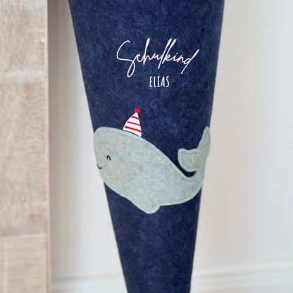 Schultüte personalisiert | Little Whale | Zuckertüte für den ersten Schultag